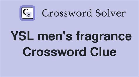 the y of ysl crossword clue